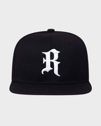 R Old English Snapback Cap