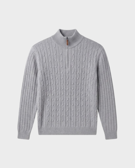Twisted Cable Half-Zip