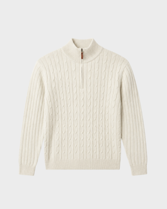 Twisted Cable Half-Zip
