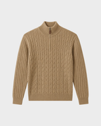 Twisted Cable Half-Zip