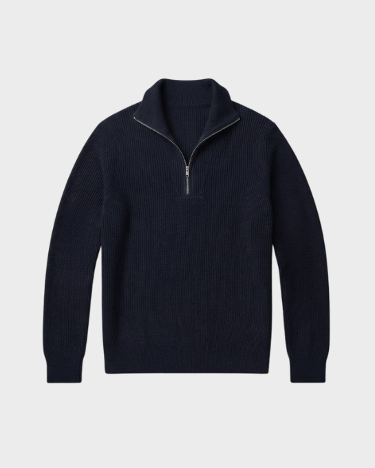 Ribbed Half-Zip