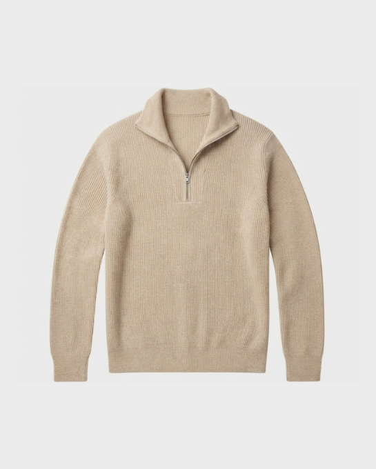 Ribbed Half-Zip