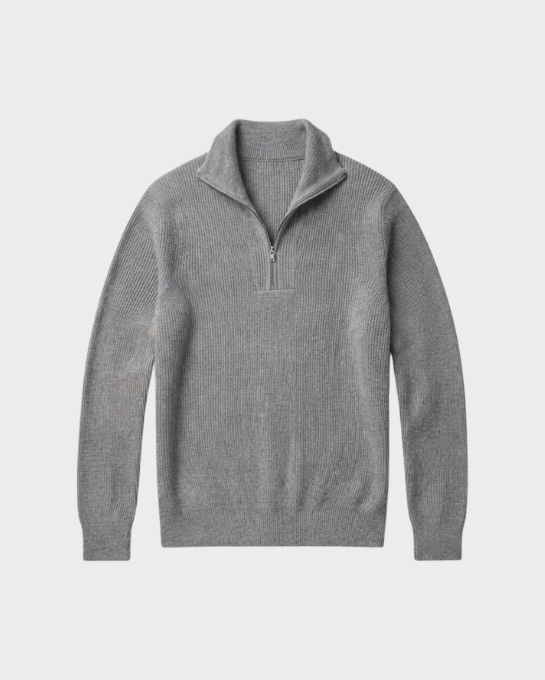 Ribbed Half-Zip