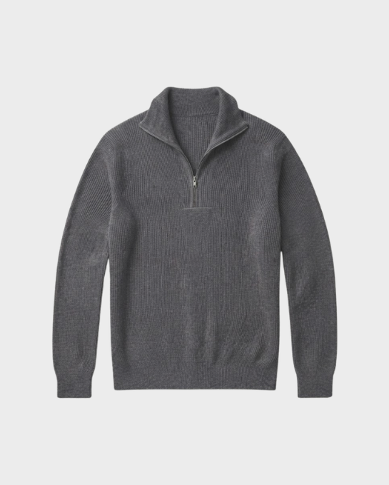 Ribbed Half-Zip
