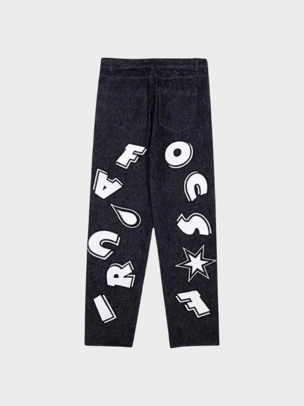 Scatter Star Baggy Jeans