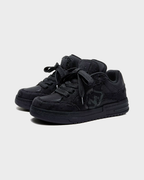 Fuzzy Low Black Sneakers