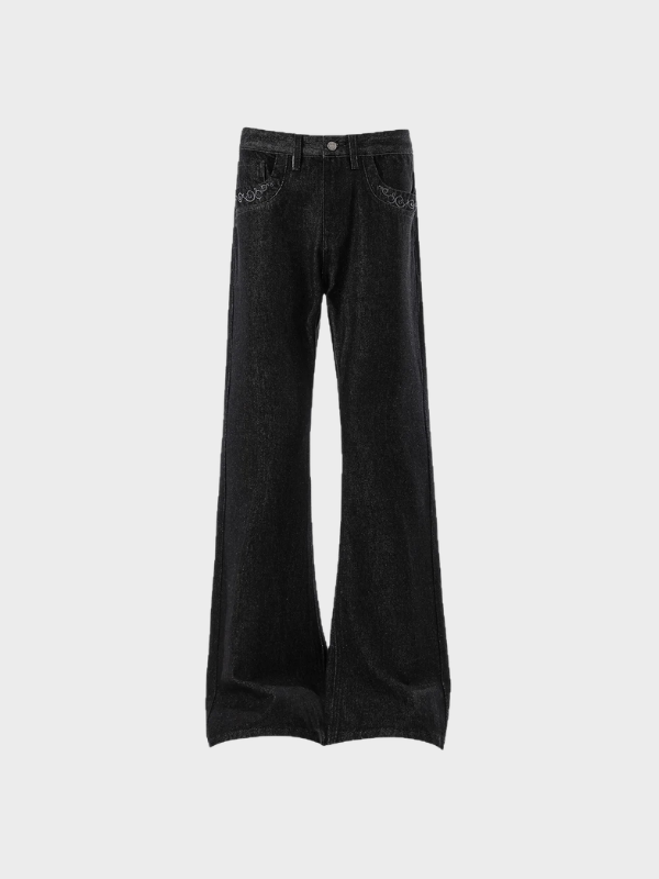 Wide Black Jeans