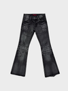 Denim Pleated Jeans