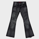 Denim Pleated Jeans