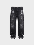 Washed Splatter Jeans