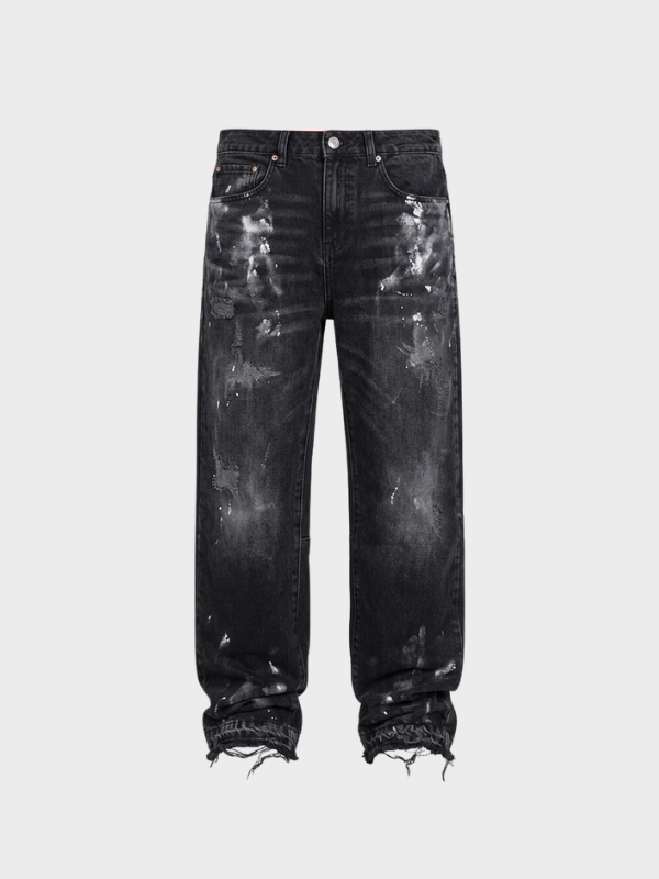 Washed Splatter Jeans