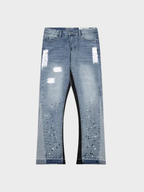 Splatter Flared Jeans