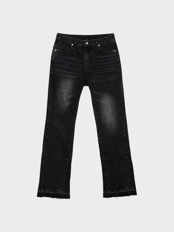 Dotted Flared Jeans