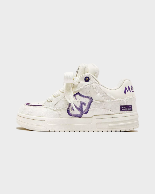 Fuzzy Low Purple Sneakers