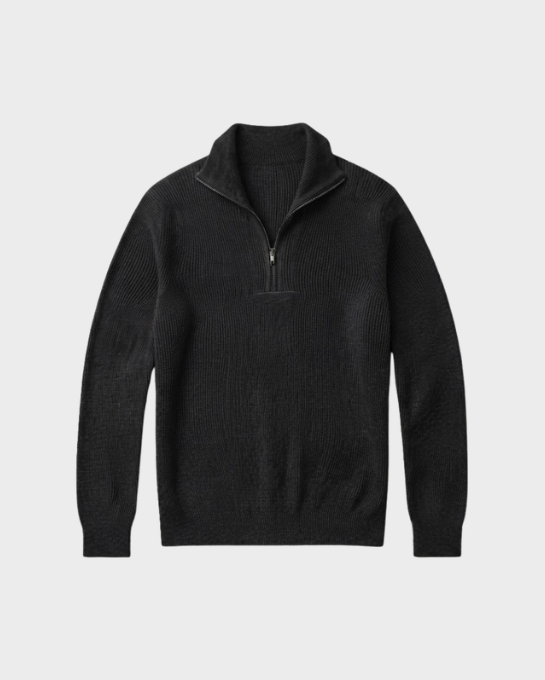 Ribbed Half-Zip