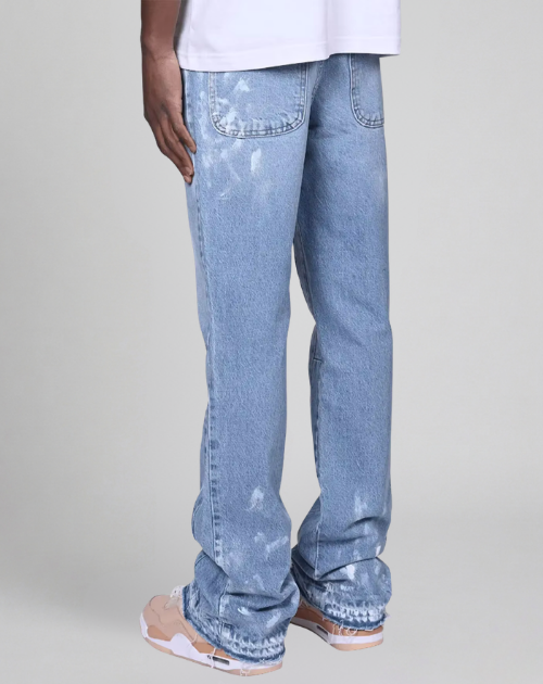 Washed Splatter Jeans