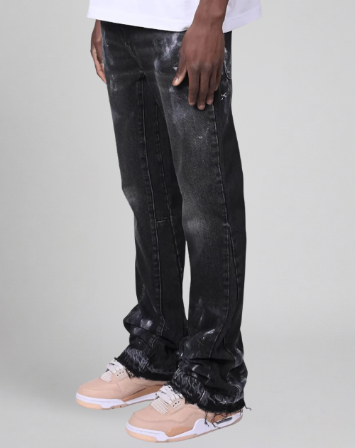 Washed Splatter Jeans