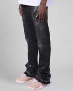 Washed Splatter Jeans