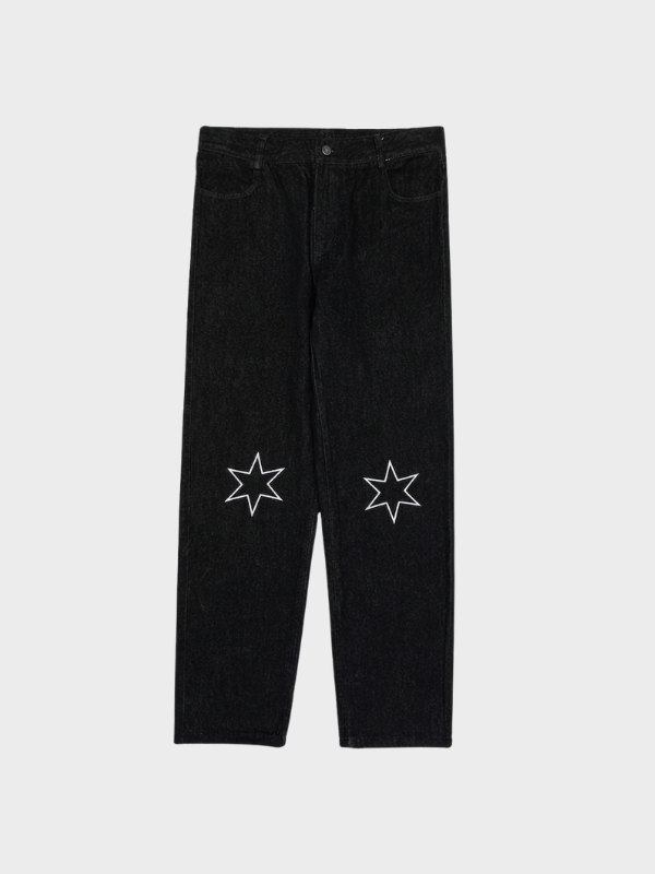 Scatter Star Baggy Jeans