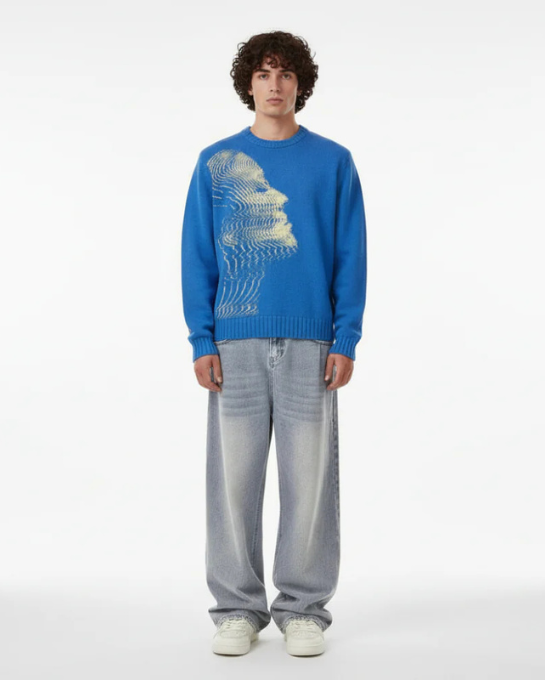 Glitch Face Knit