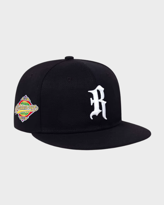 R Old English Snapback Cap