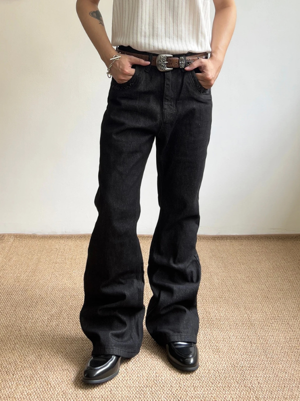 Wide Black Jeans