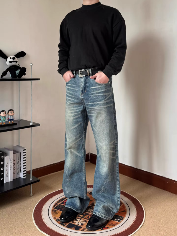 Vintage Wash Baggy Jeans