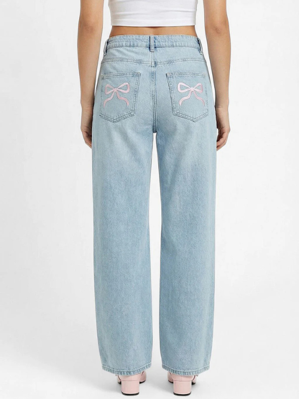 Girly Bow Jeans