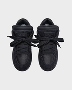 Fuzzy Low Black Sneakers