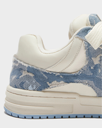 Fuzzy Low Blue Sneakers
