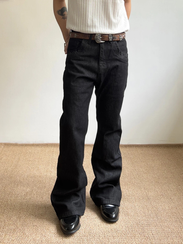 Wide Black Jeans