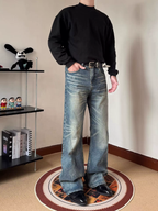Vintage Wash Baggy Jeans