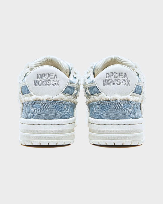 Valarni Frayed Edge Blue Sneakers