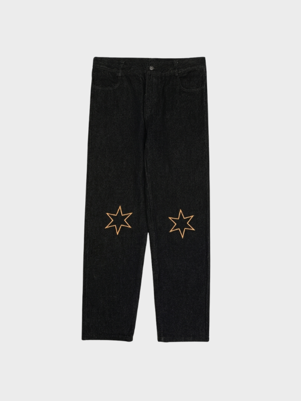 Scatter Star Baggy Jeans