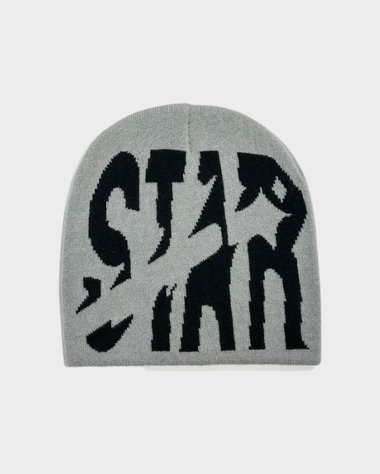 Star Graphic Knit Beanie