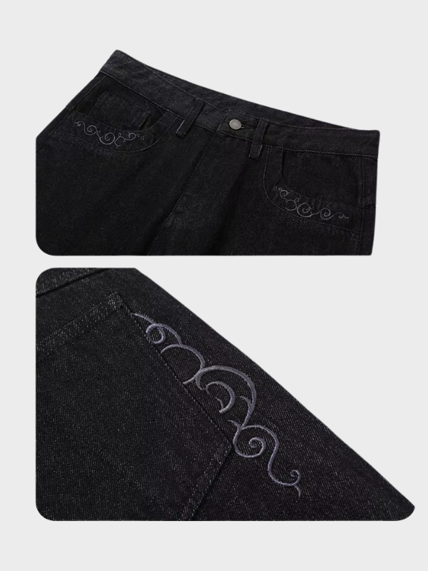 Wide Black Jeans