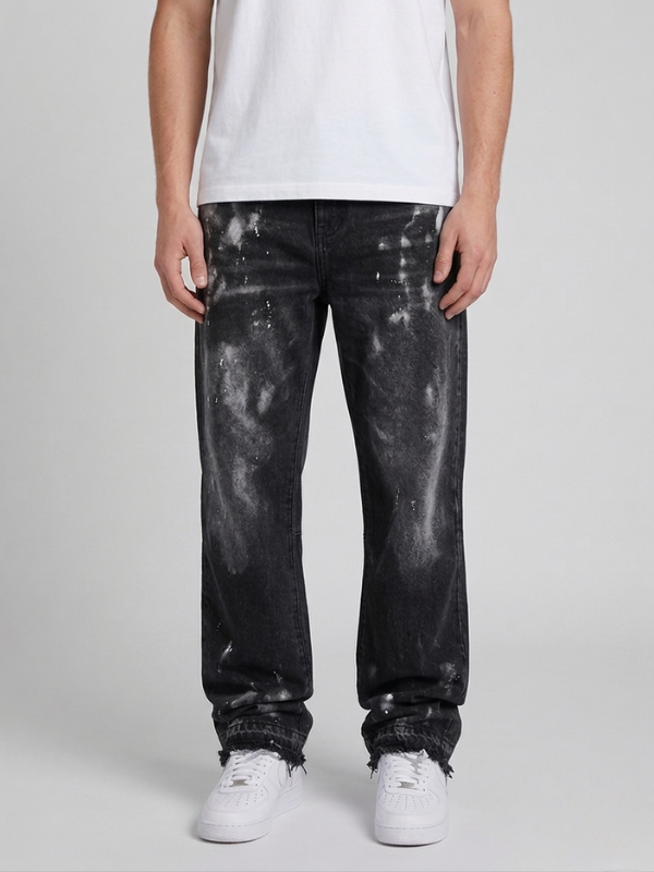 Washed Splatter Jeans