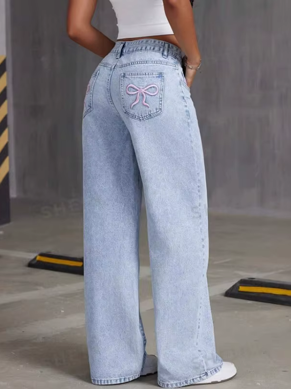 Girly Bow Jeans