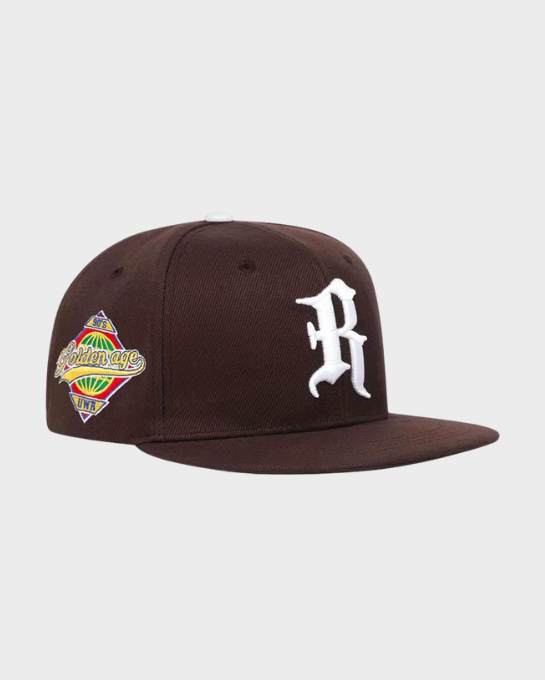 R Old English Snapback Cap