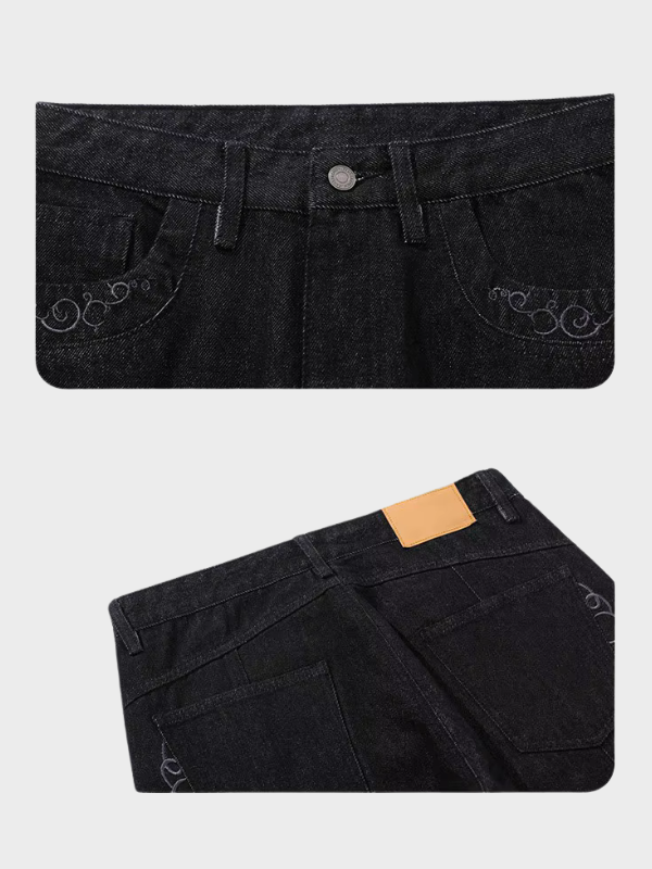 Wide Black Jeans