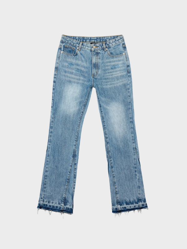 Dotted Flared Jeans