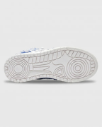 Valarni Frayed Edge Blue Sneakers