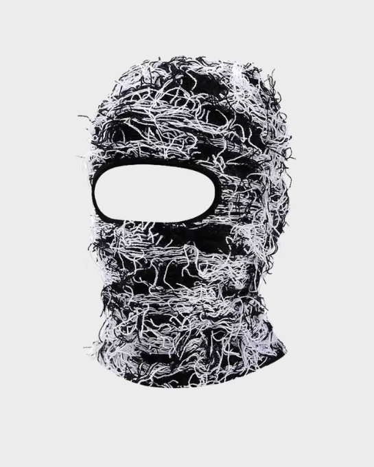Distressed Knit Balaclava