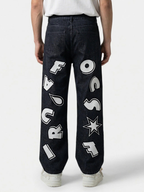 Scatter Star Baggy Jeans