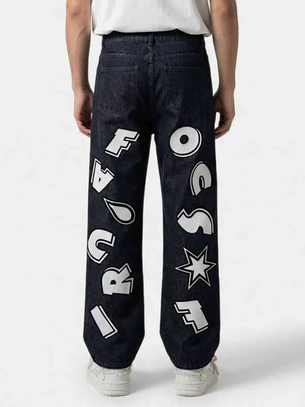 Scatter Star Baggy Jeans