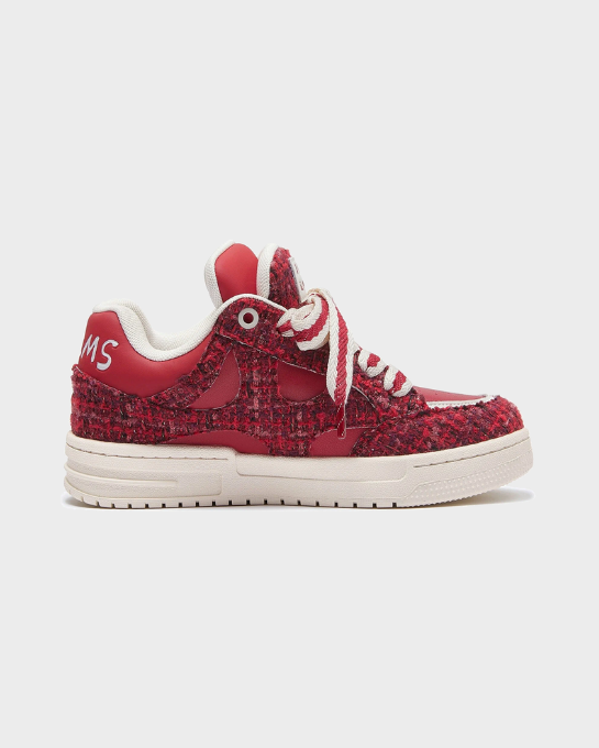 Fuzzy Low Red Sneakers