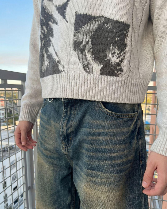 Hidden Face Knit Sweater Frank Ocean