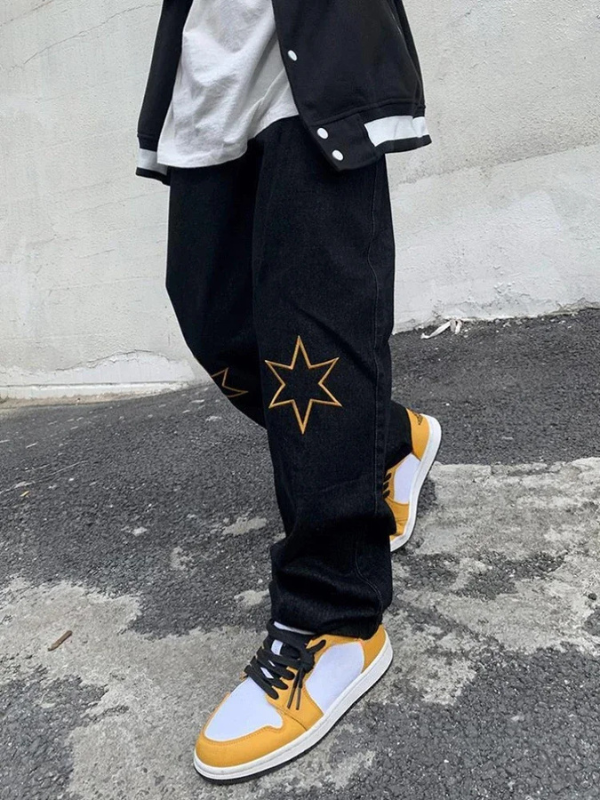 Scatter Star Baggy Jeans