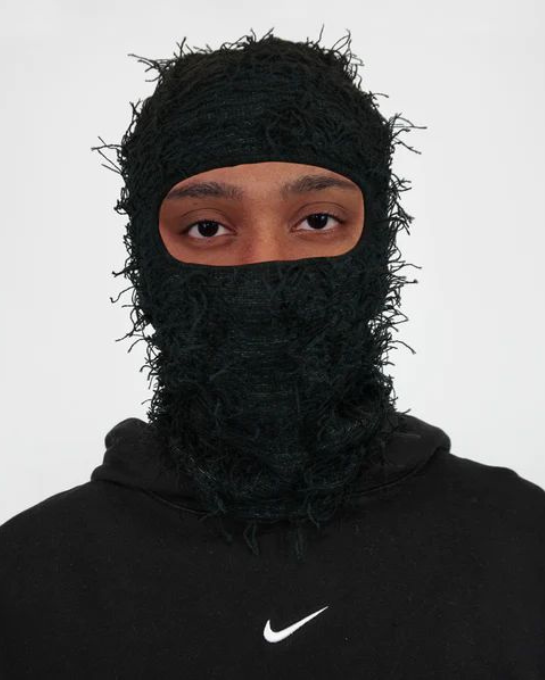 Distressed Knit Balaclava