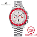 PAGANI DESIGN 2026 New V6 Moon Mens Watch Luxury Quartz Speed Sports Chronograph Watch For Men Watch AR Sapphire glass Local Shipping